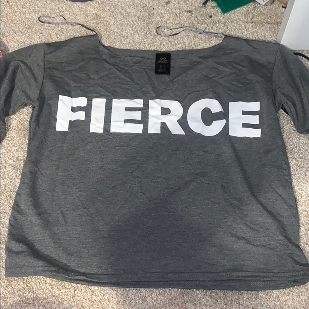 Infinite “Fierce” grey long sleeve